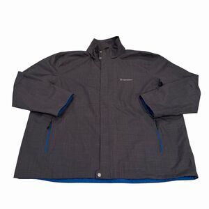 Storm Creek 3XL Softshell Jacket Mens Detroit Diesel Engine Zip Up Gray Racing